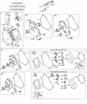Crankcase CoverSump Cylinder KitsGaskets - Engine Diagram and Parts List for 126412-0216-E1  Briggs and Stratton Engine